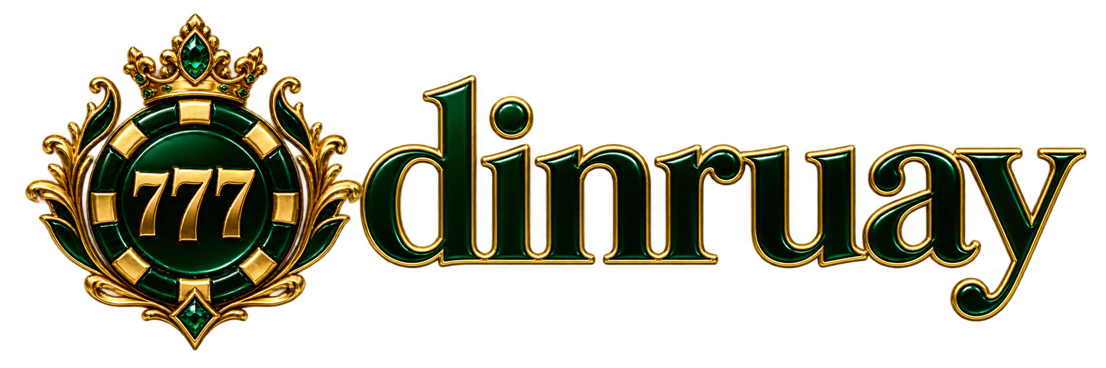 โลโก้ dinruay สีเขียวทอง